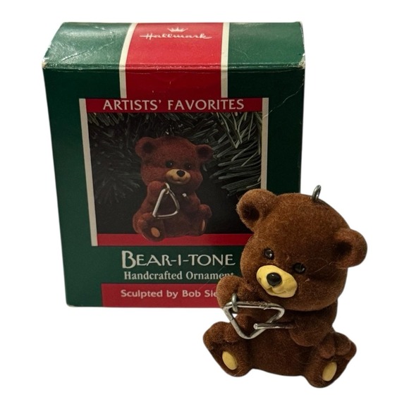Hallmark Other - 1989 Hallmark Artists' Favorites Bear-I-Tone Handcrafted Christmas Ornament
